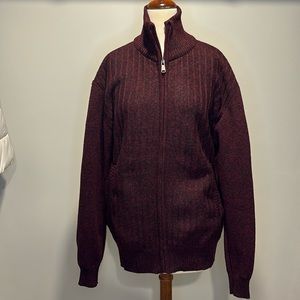 Men’s Effect full zip fleece lined sweater XL